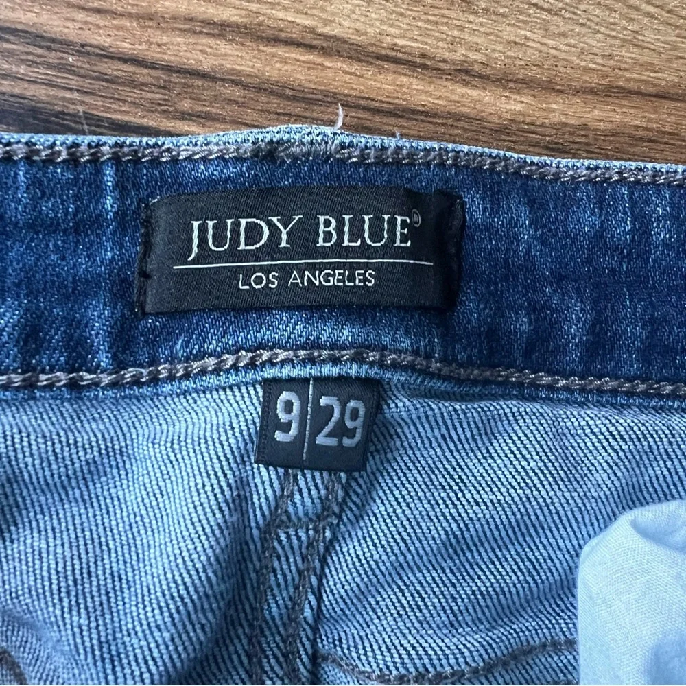 Judy Blue Women's Hi-Rise Skinny Destroyed Button-Fly Jeans Size 29‎